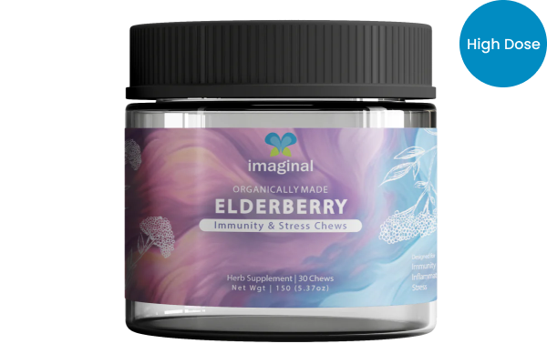 Elderberry Stress Gummies - CBD+THC Gummies - Imaginal Biotech