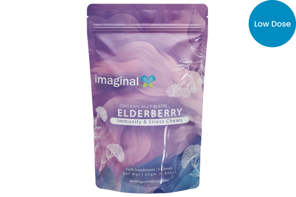 Elderberry Stress Gummies - CBD+THC Gummies - Imaginal Biotech