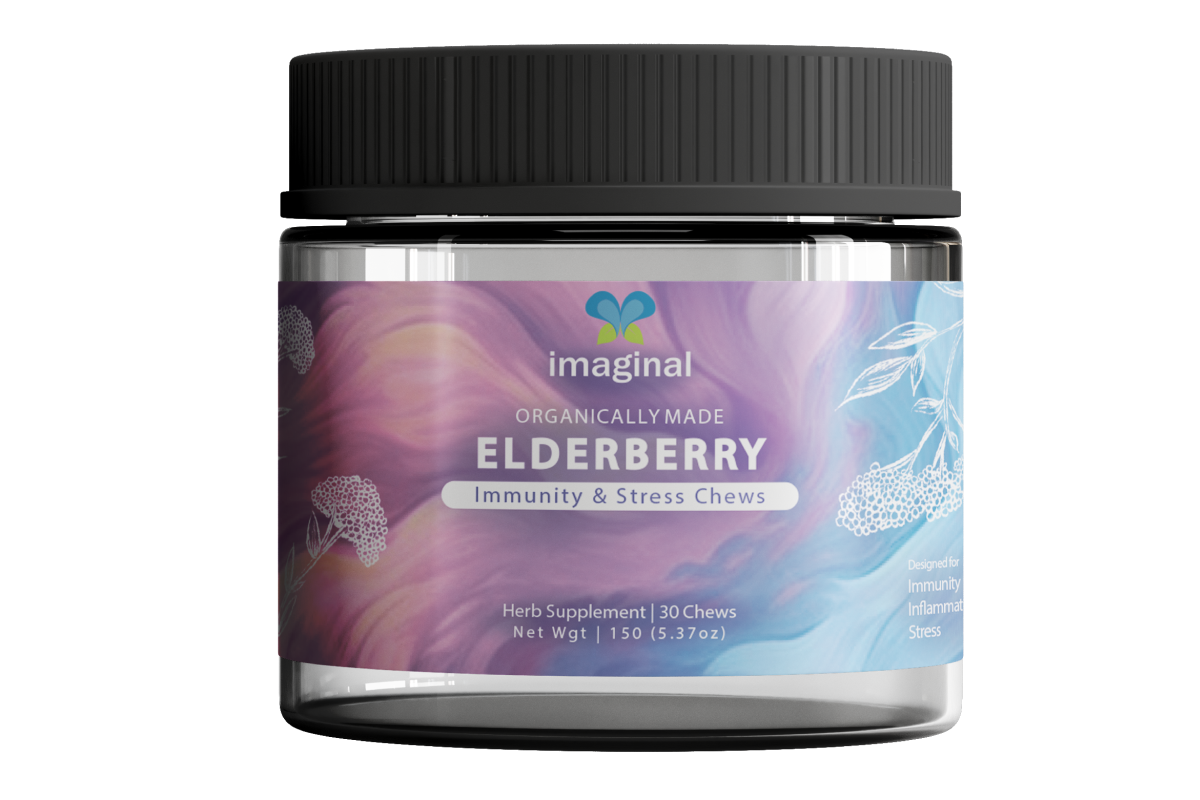 Elderberry Stress Gummies - CBD+THC Gummies - Imaginal Biotech