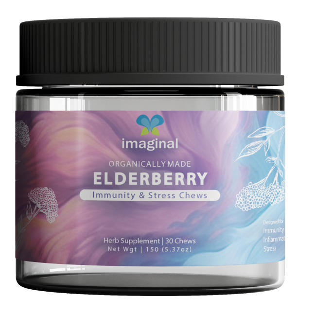 Elderberry Stress Gummies - CBD+THC Gummies - Imaginal Biotech