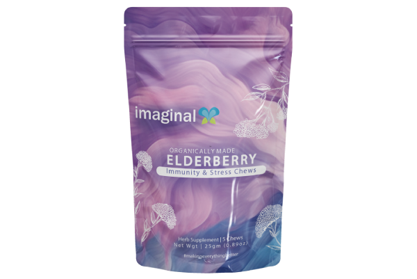 Elderberry Stress Gummies - CBD+THC Gummies - Imaginal Biotech