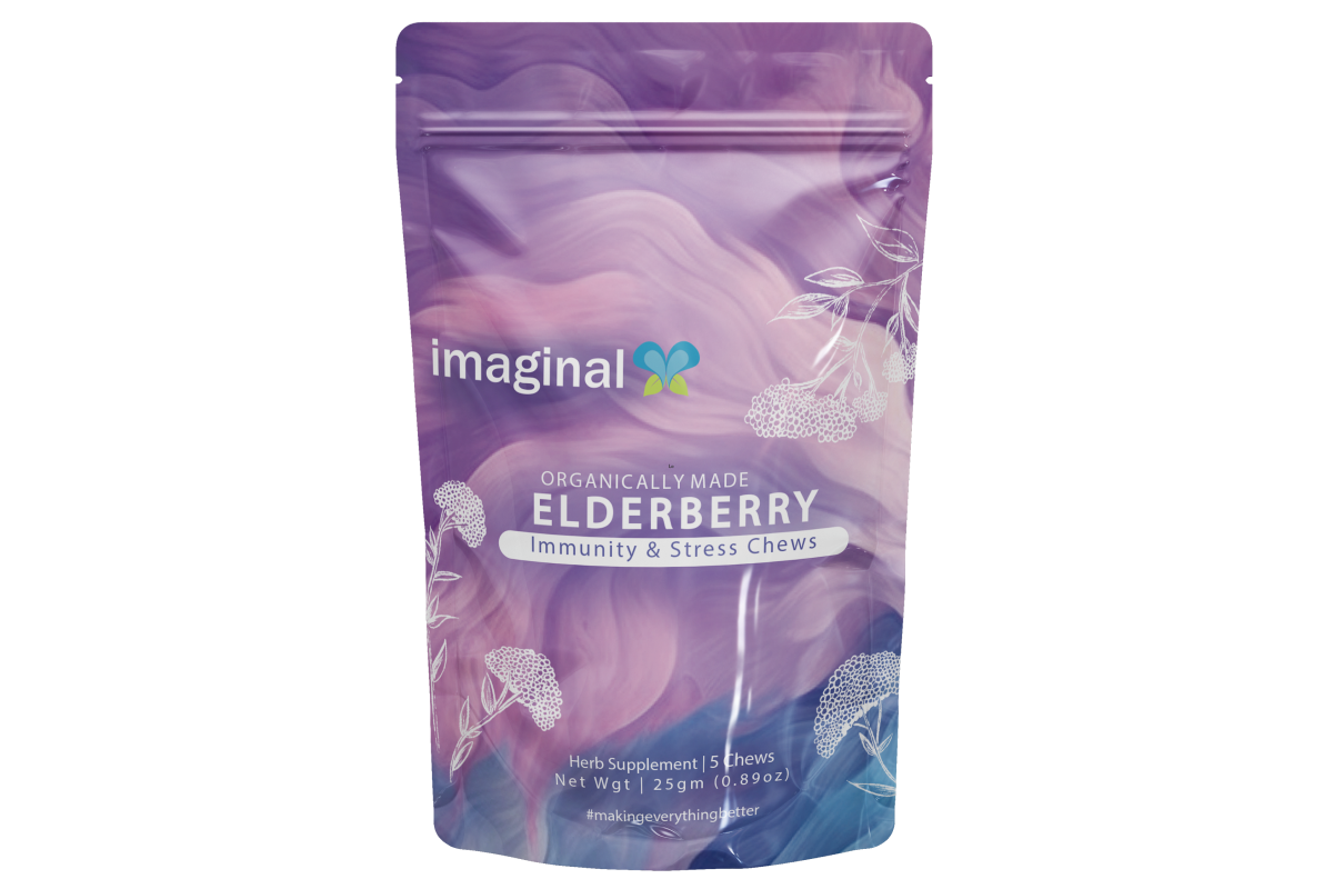 Elderberry Stress Gummies - CBD+THC Gummies - Imaginal Biotech