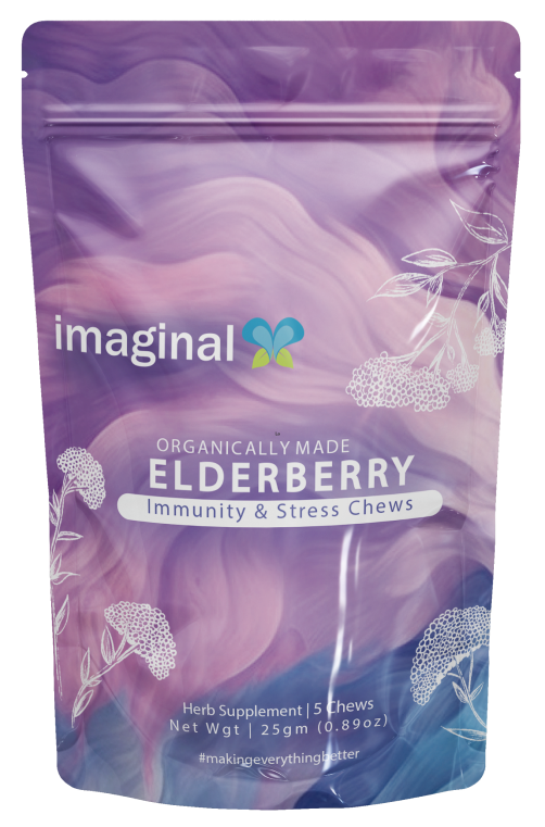 Elderberry Stress Gummies - CBD+THC Gummies - Imaginal Biotech