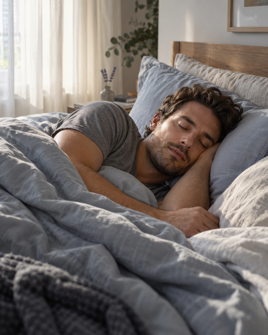 Man sleeping peacefully